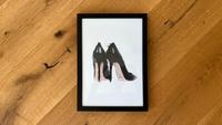 JIMMY CHOO Bild mit Holzbolderrahmen von Westwing Pumps Bayern - Bayreuth Vorschau