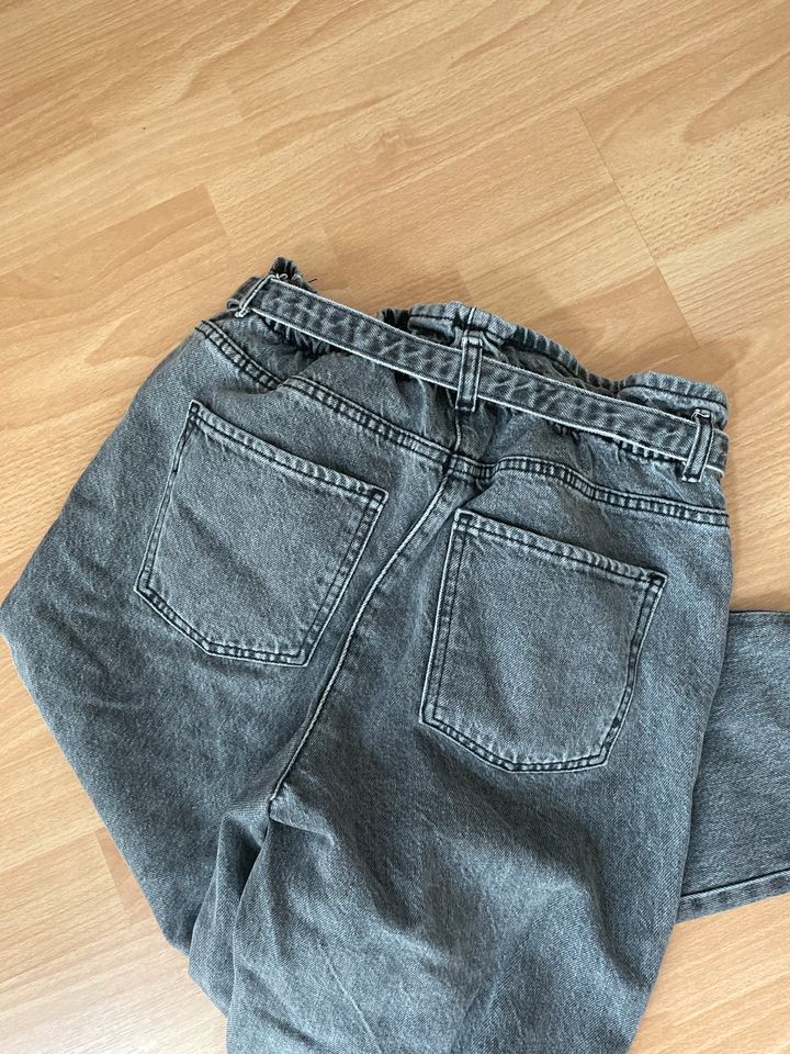 YAYA JEANS high waist grau s/m 38 mit Band Mom Jeans in Frankfurt am Main