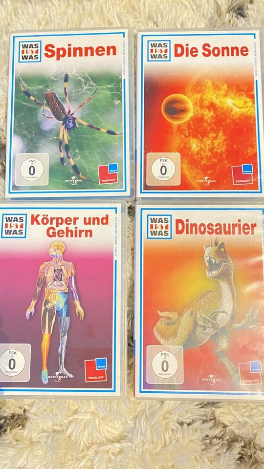 Was ist was 7 DvDs & 4 CDs Spinnen Dinos Raumfahrt Vulkane... in Berlin