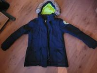 ❤️ SUPERDRY Jacke Mantel Gr. XL dunkelblau neongelb MOUNTAIN ❤️ Schleswig-Holstein - Bad Oldesloe Vorschau