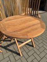 Garpa Folding Table Tisch klappbar 90 cm Teak Niedersachsen - Seevetal Vorschau