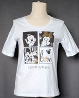 Disney T-Shirt Mickey und Minnie Mouse "Love & Fun" Pailetten Rheinland-Pfalz - Elkenroth Vorschau