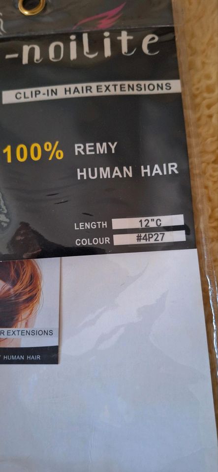 S noilite Clip in Extensions 100% Remy Human Hair 30 cm #4P27 neu in Hamburg