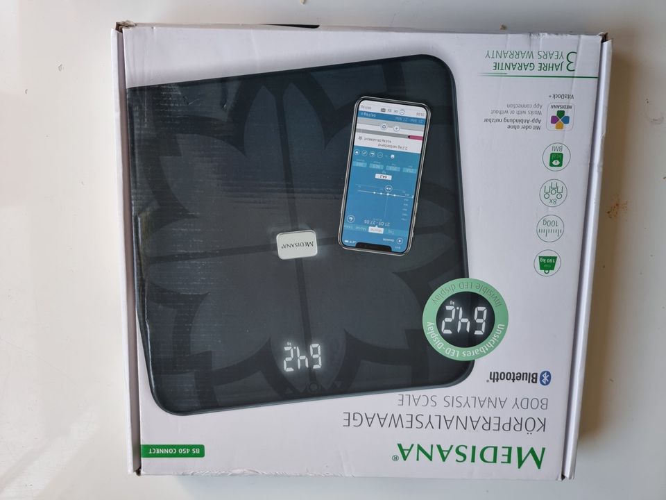 Medisana BS 450 connect mit App - Körperanalysewaage 3J. Garantie in  Duisburg - Duisburg-Mitte | eBay Kleinanzeigen ist jetzt Kleinanzeigen