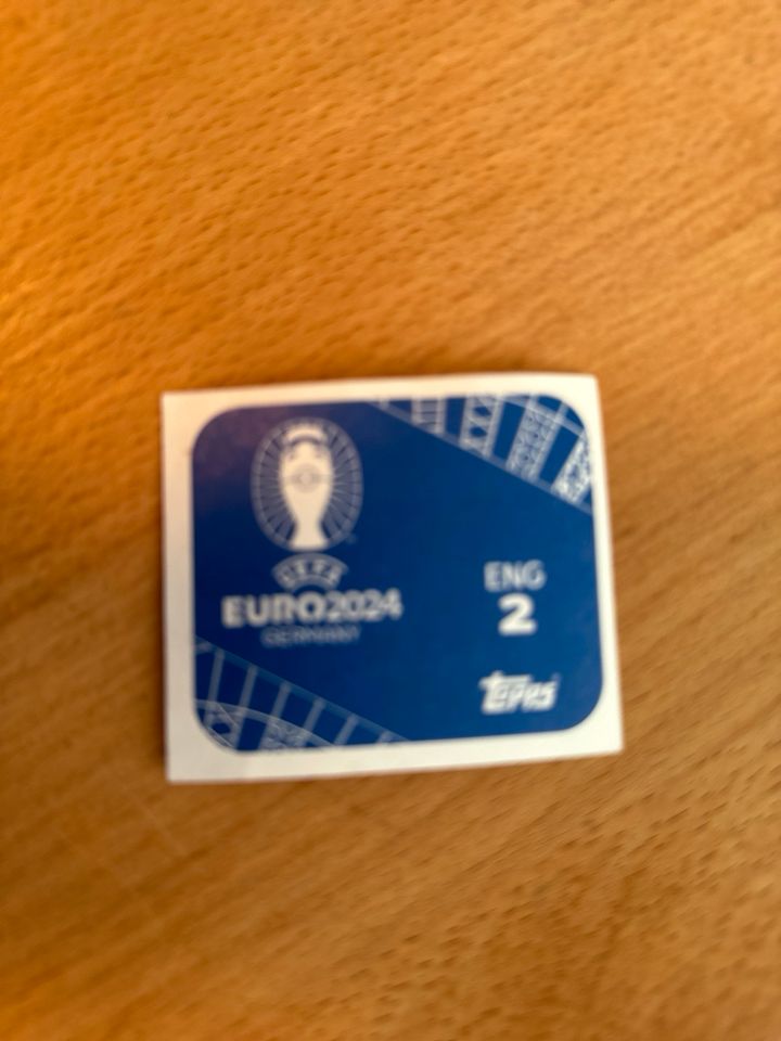 Topped Euro 24 Sticker England ENG 2 Harry Kane Captain in Ravensburg