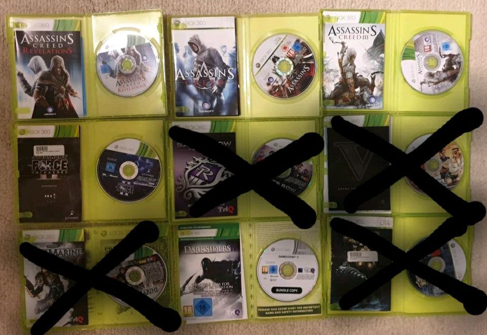 Microsoft Xbox 360 Konsole - 256GB  1 Controller + 6 Games & mehr in Wolfratshausen