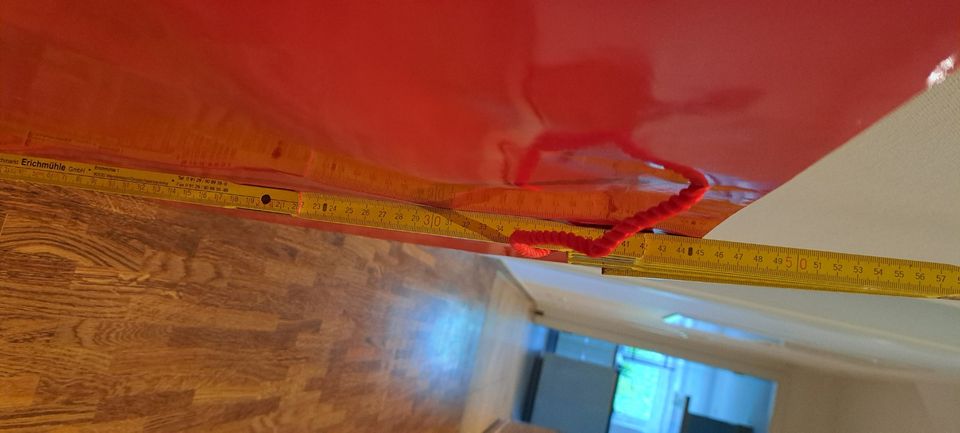 Geschenktasche groß 55x45x10 cm uni rot lackiert neu in Burgthann 