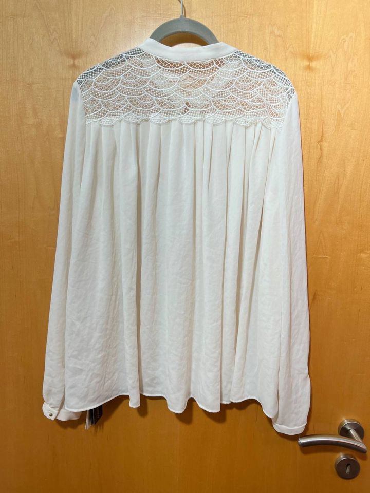 Marc Cain Größe N3 38 Bluse Langarm creme Spitze PC 51.19 W39 110 in Langen (Hessen)