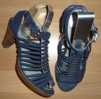 s.Oliver Sandalen Gr. 38 blau High Heels Damen Sandalette Baden-Württemberg - Hemmingen Vorschau