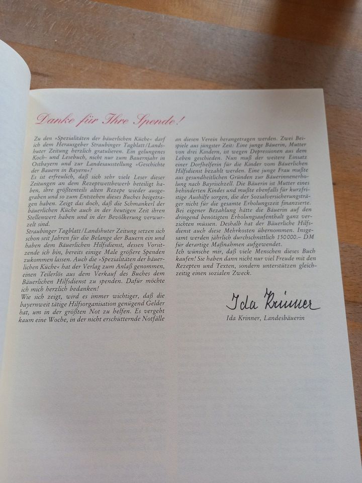 Buch Spezialitäten der bäuerlichen Küche 1992 Hardcover in Rohrbach