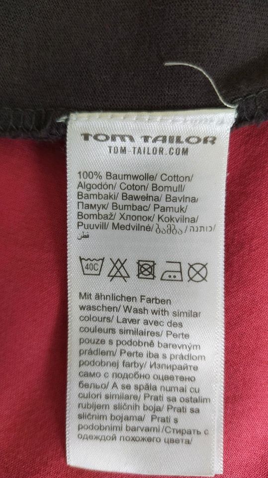 Sommerkleid / T-Shirt-Kleid grau L Tom Tailor in Burscheid