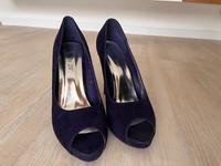 High Heels, lila, Samt, Gr. 40 Flensburg - Fruerlund Vorschau