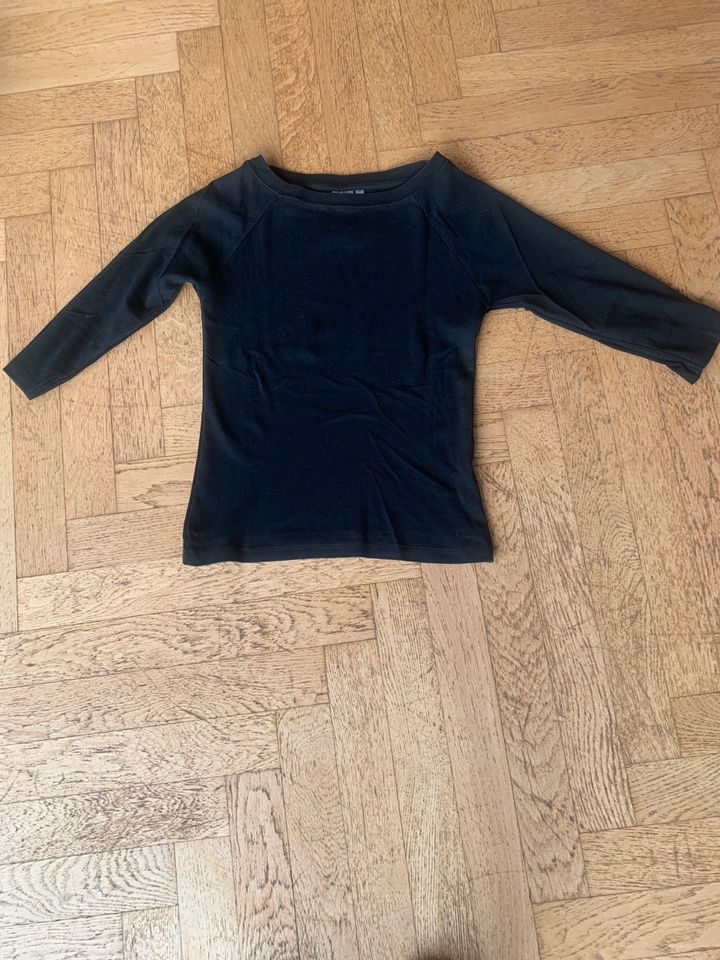 Langarmshirt  schwarz von Montego Gr S in Solingen