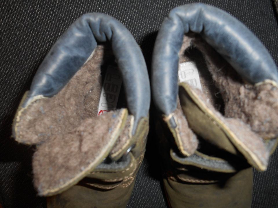 Winterstiefel Velourleder Lederstiefel  gefüttert Lepitex  Gr  26 in Aschendorf Stadt Papenburg