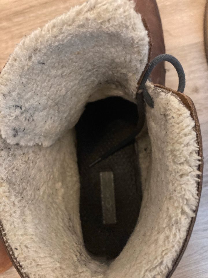 Cox Winterschuh Leder gefüttert Gr. 43 braun in München