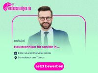 Haustechniker (w/m/d) für Sanitär in Hessen - Schwalbach a. Taunus Vorschau