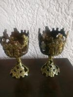 Vintage Israel Judentum Bronze, Kerzenständer, Handarbeit Bayern - Gößweinstein Vorschau