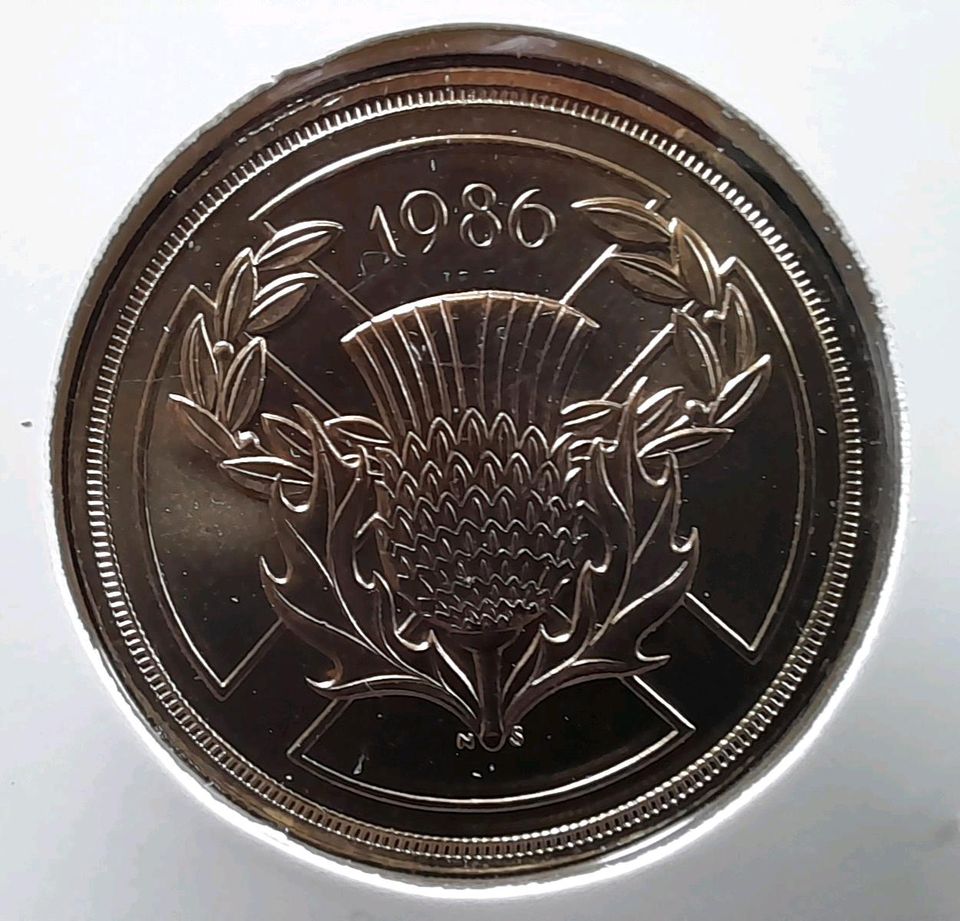 Britische £ 2,- Gedenkmünze Commonwealth Games 1986 in Essen