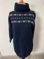 Dunkelblau strickkleid Alpaka warm Rollkragen wolle Hessen - Kaufungen Vorschau