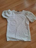 Shirt cremeweiß mit schwarzen Punkten Wandsbek - Hamburg Bramfeld Vorschau