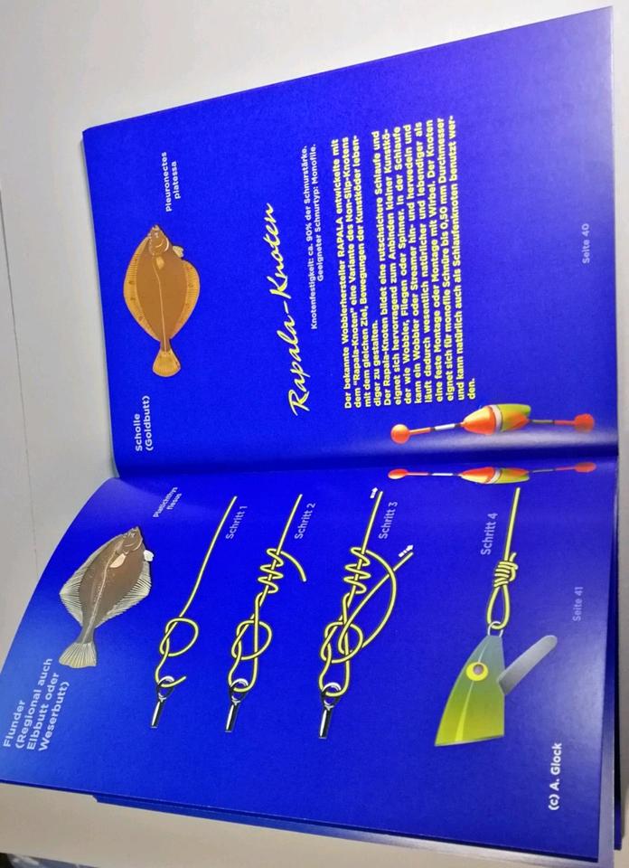 Angeln 2 Taschenbücher MONTAGEN + ANGELKNOTEN Bauanleitungen NEU in Geesthacht