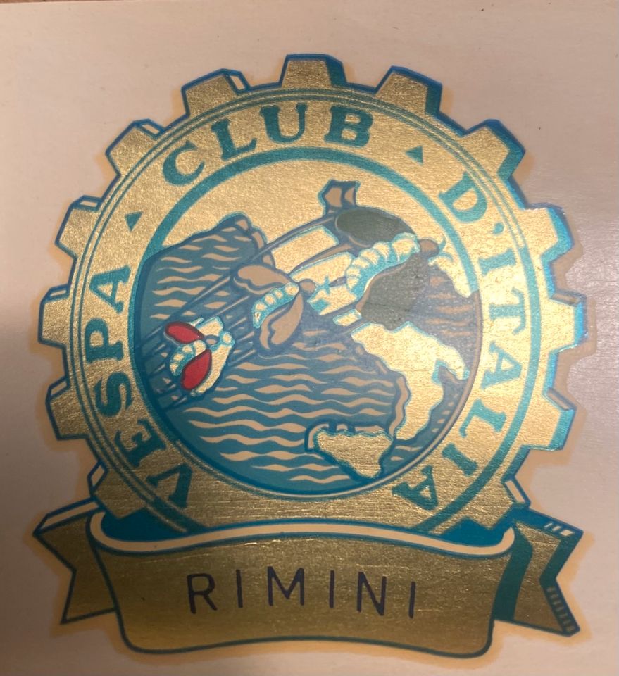 Vespa Club Italien Wasserschiebebild rar 1960 in Hamburg