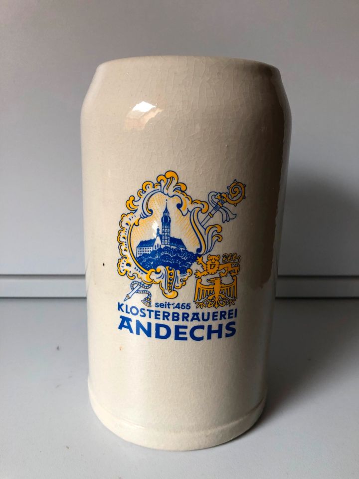 Bierkrug Klosterbrauerei Andechs Maßkrug 1,0l in Karlsruhe