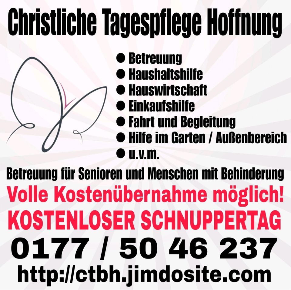 ⭐Senioren Betreuung / Haushaltshilfe / Hilfe im Alltag/Reinigung⭐ in Büdingen