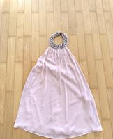 H&M Chiffon Kleid Neckhoder Glitzersteine rose Gr.34 XS/S Bayern - Poing Vorschau