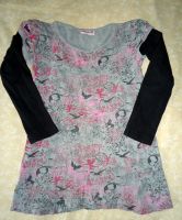 süßes Shirt grau 116 pink schwarz Tunika ASIA Style POKITO Sachsen - Mühlau Vorschau