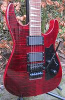 Jackson Dinky E-Gitarre, EMG Humbucker, FR Vibrato, transp.-rot Niedersachsen - Holtland Vorschau