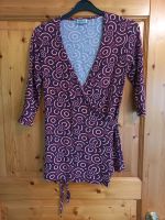 Street One Wickelshirt Wickelbluse rot blau Gr. 40 L Nordrhein-Westfalen - Werne Vorschau