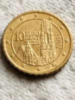 10 Euro Cent Münze Fehlprägung 2007 alte Landkarte Rheinland-Pfalz - Niederneisen Vorschau