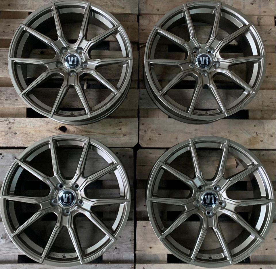 für BMW 1er F40 Styling 2er Active Gran Tourer X1 UKL 19 Zoll V1 Wheels V1 5/112 5x112 Felgen Bronze Mini Clubman UKL Countryman Mercedes CLA 117  212 213 207 220 C Klasse AMG W204 W205 in Rodgau