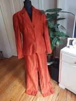 Taifun Leinen Hosenanzug Zweiteiler Blazer Hose rost 40 42 Schleswig-Holstein - Flensburg Vorschau