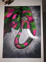 Elefant - Acryl auf Leinwand/Handarbeit Leipzig - Seehausen Vorschau