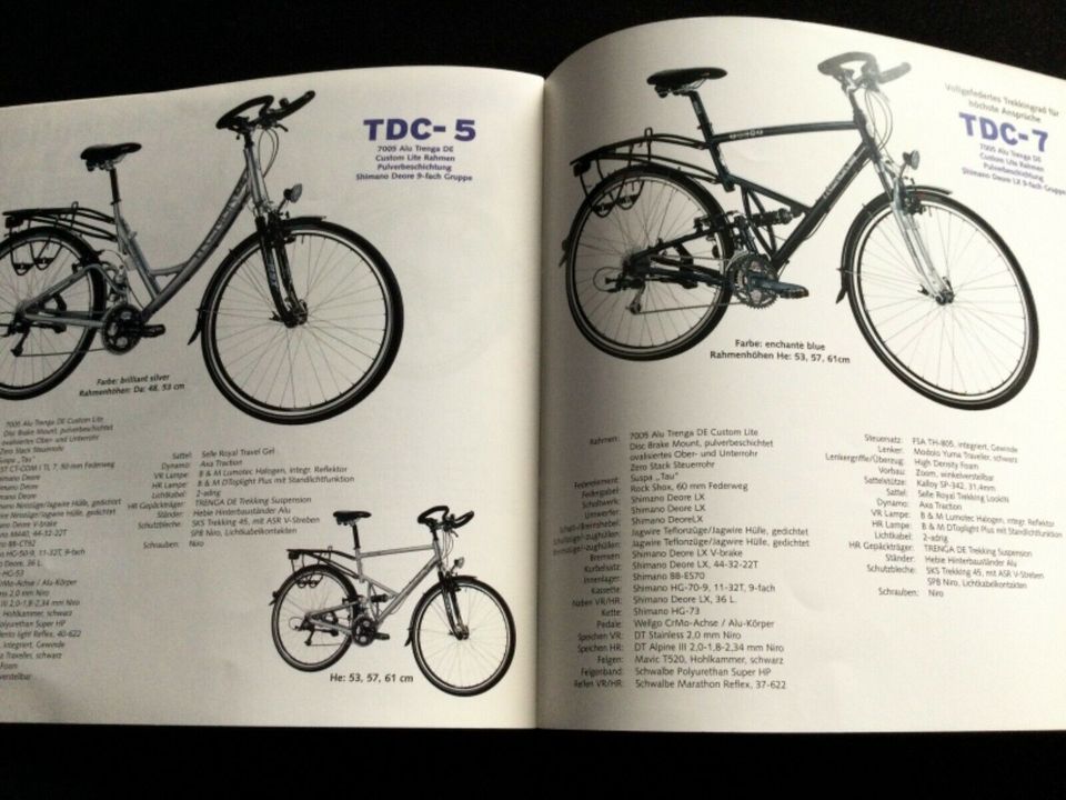 Trenga DE Rennrad und Mtb Katalog Prospekt von 2002 in Kiel