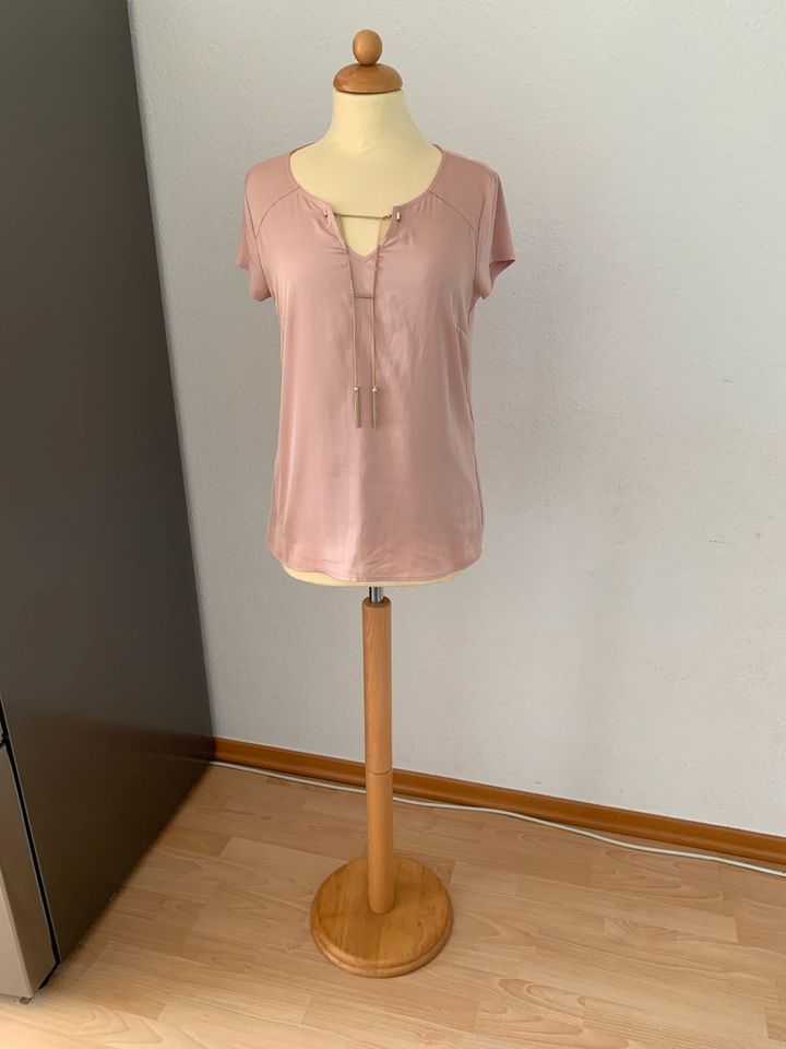 Comma Gr S 36 38 Shirt rosa Kette Business altrosa Viskose Sommer in Düsseldorf