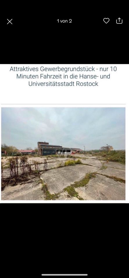 Gewerbegrundstück Freifläche Landwirtschaft in Rostock