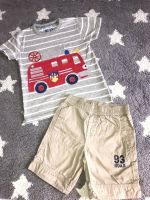 Next cooles Feuerwehr-T-Shirt & Shorts beige in 98 Rheinland-Pfalz - Standenbühl Vorschau