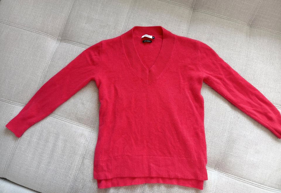 Cashmere Pullover Pink V-Ausschnitt von Galeries Lafayette Gr.XS in Würselen