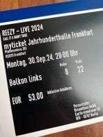 Konzertkarte Reezy - Live 2024 Frankfurt Hessen - Michelstadt Vorschau