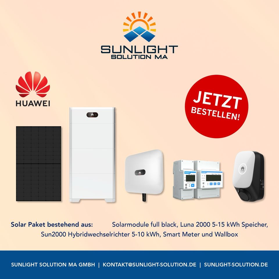 SOLAR PAKETPREIS 5kWp / Photovoltaik / Solaranlage / HUAWEI in Köln