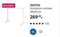 Höhenverstellbarer Schreibtisch Ikea Niedersachsen - Zeven Vorschau