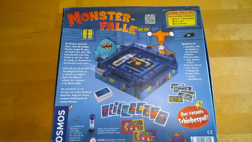 Spiel: Monsterfalle, 2-4 Pers., 20 min, gut erhalten, NP. 35 € in Hamburg