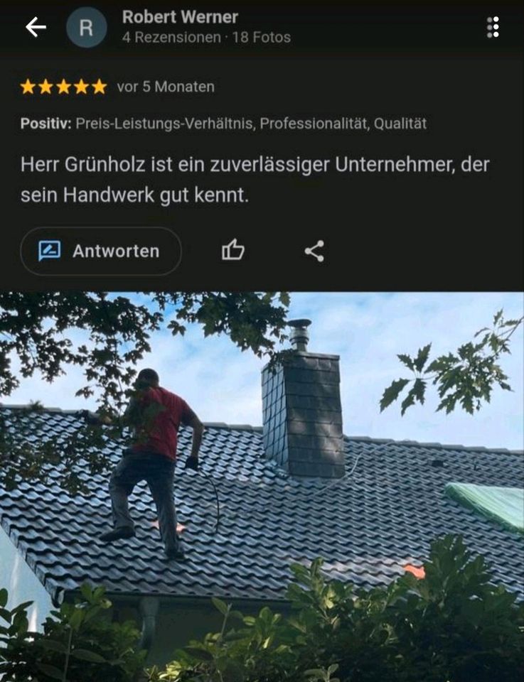 Steinreinigung, Dachreinigung Terrassenreinigung Dachbeschichtung in Düsseldorf