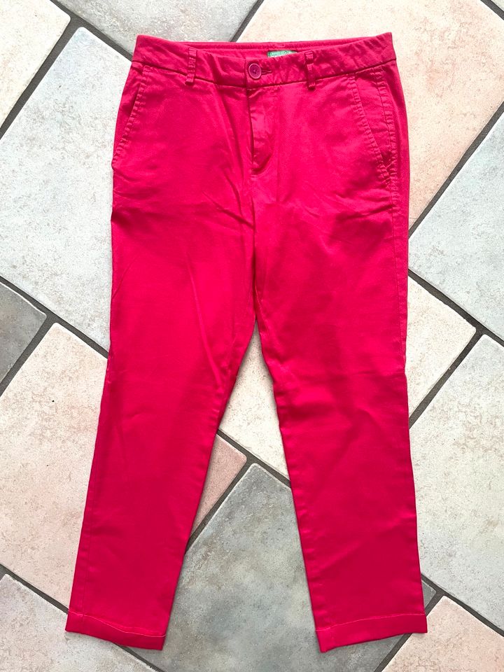 w NEU UNITED COLORS OF BENETTON  SOMMER STOFF HOSE PINK 32 XXS in Mainz