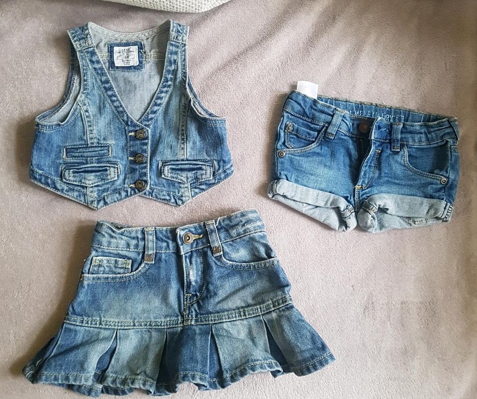 3 teilig Mädchen Jeans Outfit 86 in Leipzig