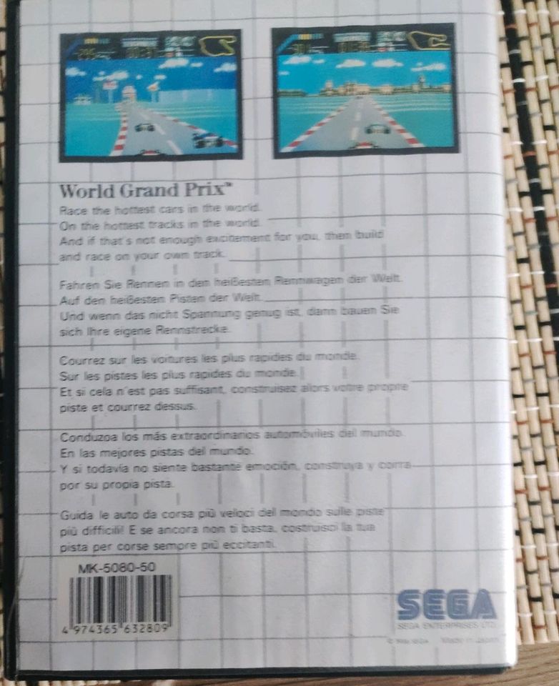 Sega Master System Sonic u. World Grand Prix in Korbach