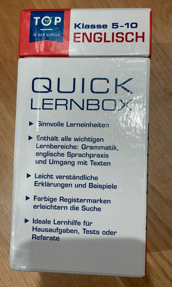 Quick Lernbox Englisch / 250 Lernkarten Klasse 5-10 & 11-13 in Kastl